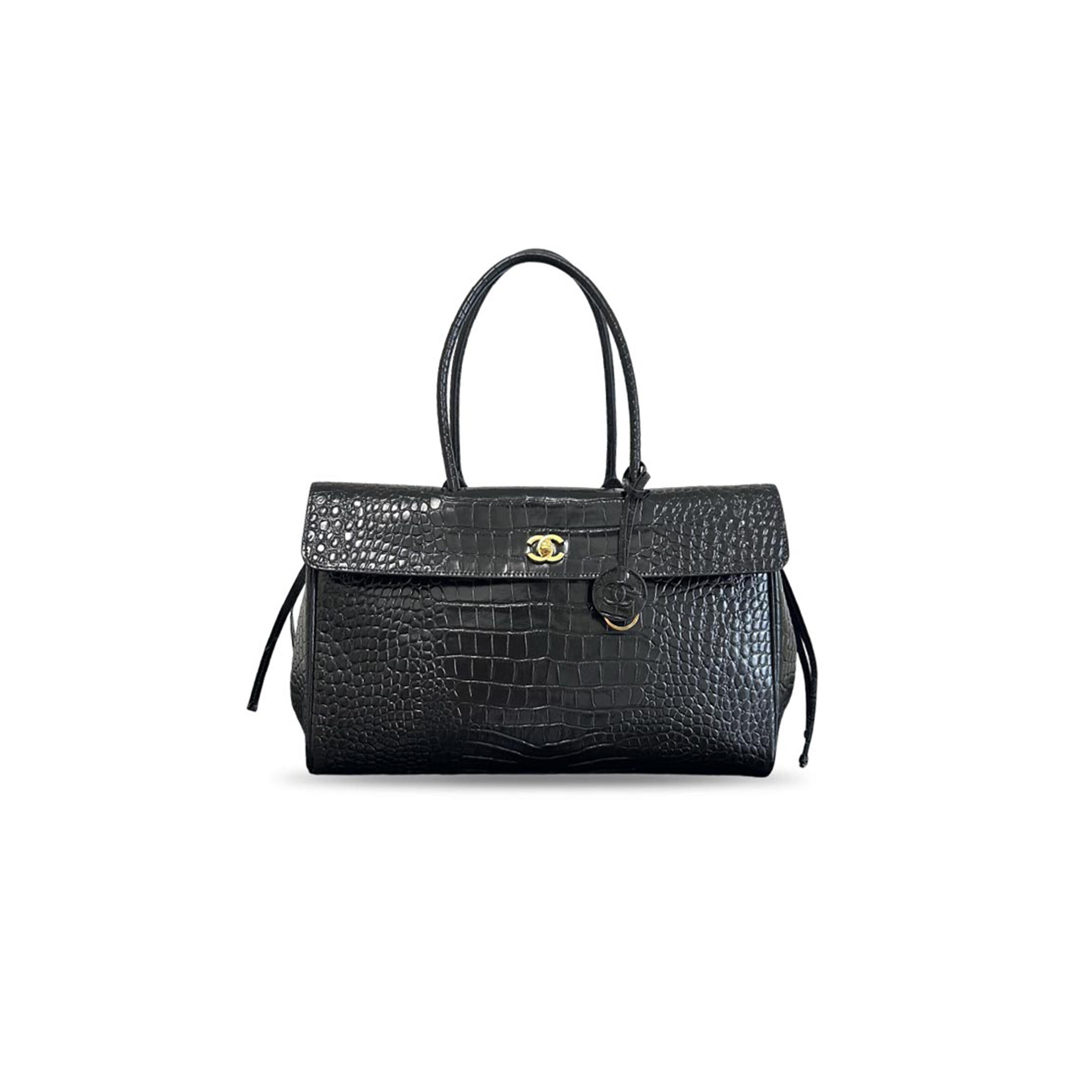 CHANEL MASTER CROC EMBOSS TOTE (37*22*14cm)
